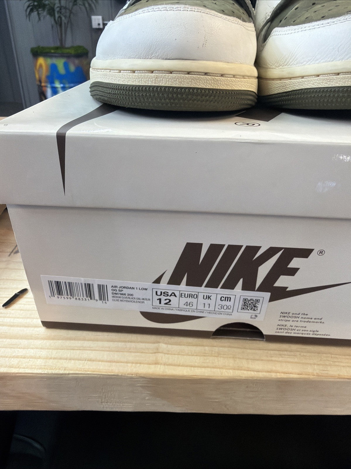 Air Jordan 1 Low OG SP "TRAVIS SCOTT MEDIUM OLIVE" 2024 - Size 12 - dm7866 200..