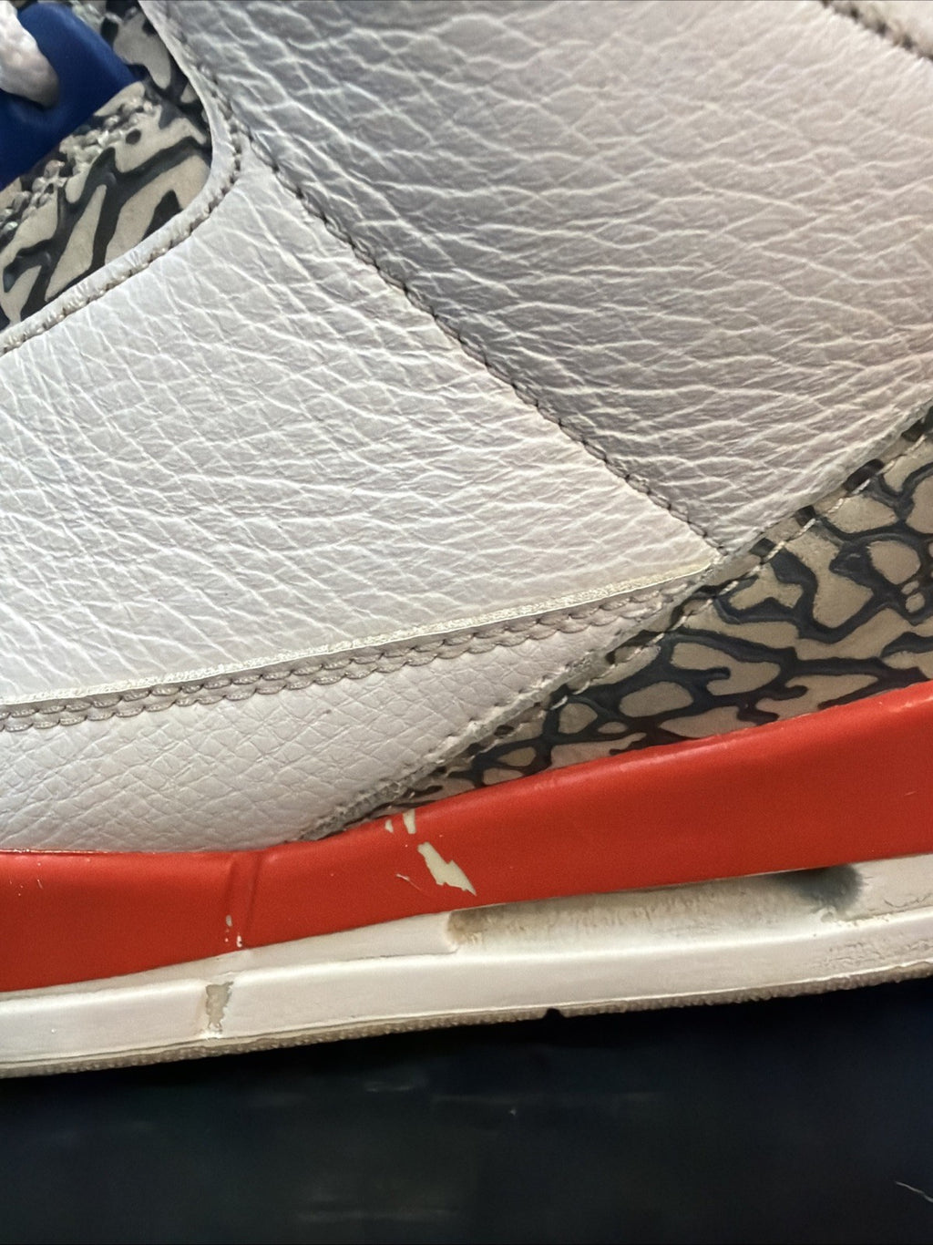 Air Jordan 3 Retro "KNICKS" 2019 - Size 13 - 136064 148 (10307-312) Pre-owned 