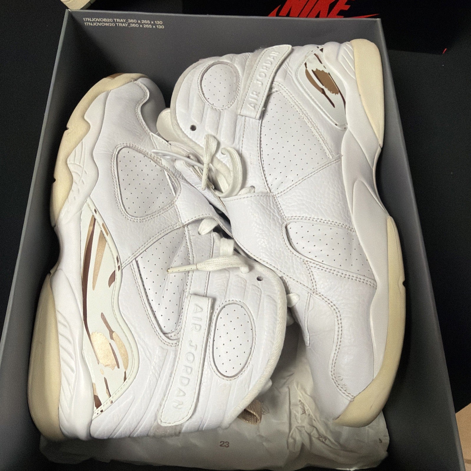 Size 13 - OVO x Air Jordan 8 Retro White