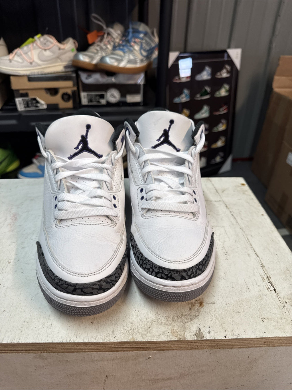 Mens Size 9 - Nike Jordan 3 Retro Mid Dark Iris | Worn Once - Replacement Box