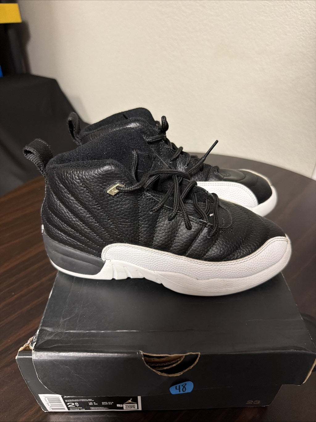 Air Jordan 12 Retro Playoff  2022 GS Size 2.5y (6W) 153265-006 *In Hand* Black