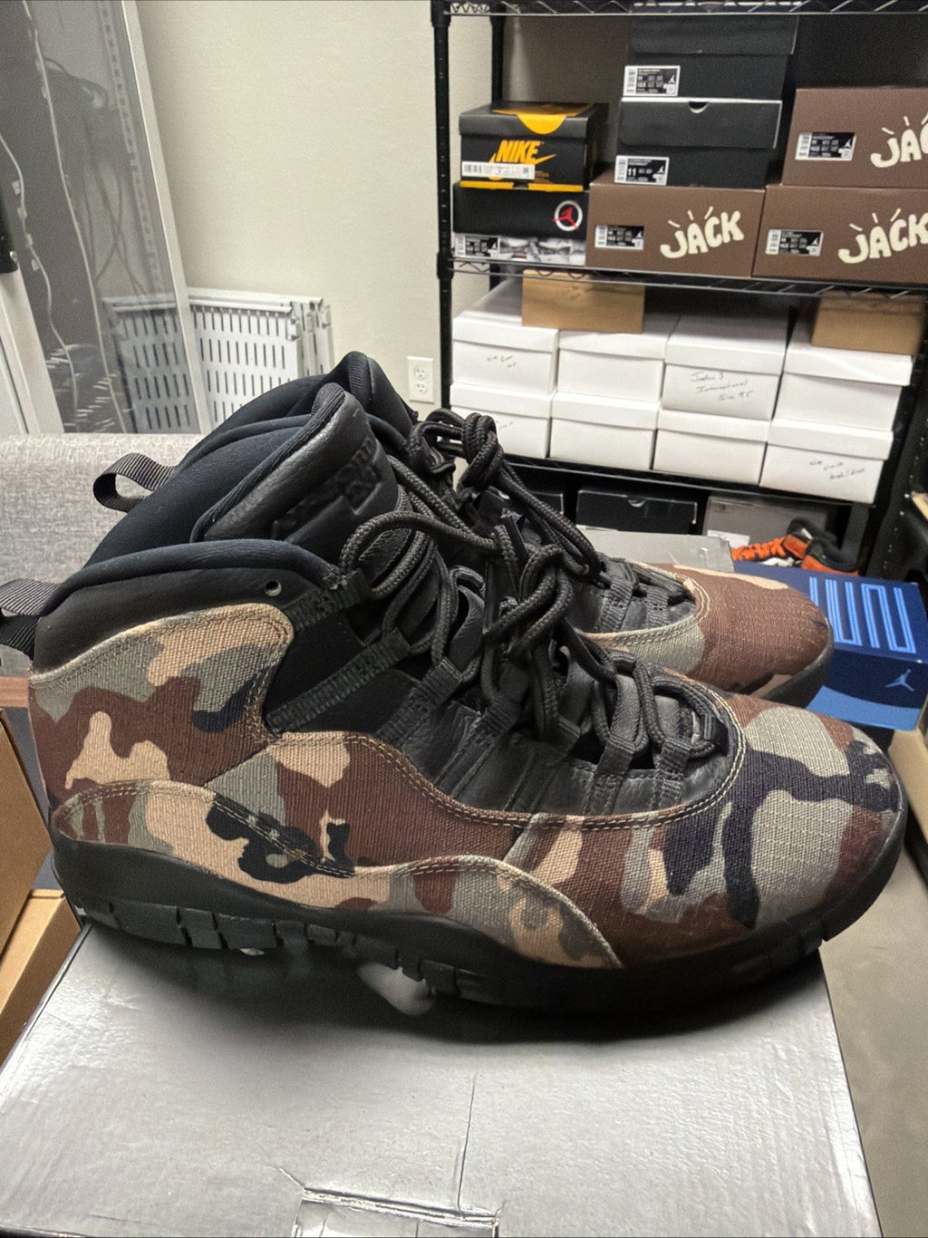 Size 10 - Air Jordan 10 Retro Woodland Camo