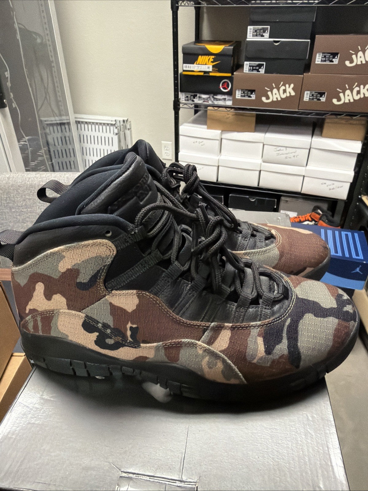 Size 10 - Air Jordan 10 Retro Woodland Camo