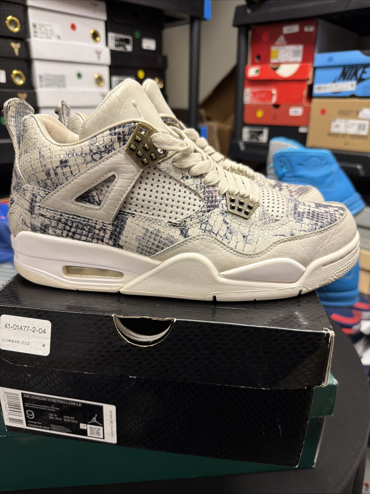 Size 9 - Air Jordan 4 Retro Premium Snakeskin