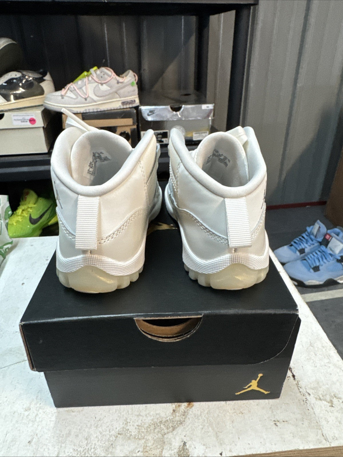 Size 10c - Jordan 11 Retro (TD) Shoes DO3856 110 Sail/Pearl/Grey/White Sz