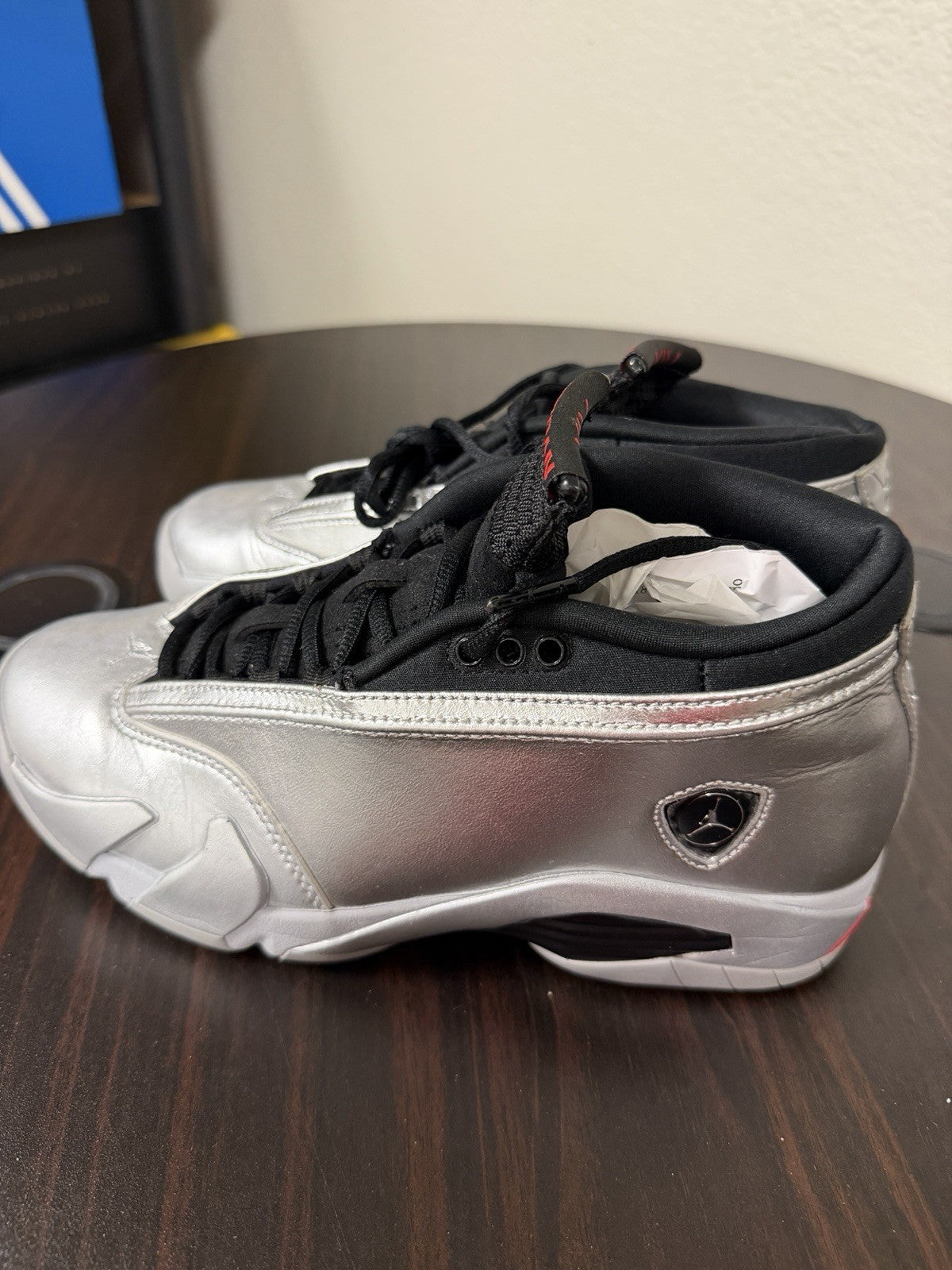 Size 8 - Air Jordan 14 Retro Low Metallic Silver W
