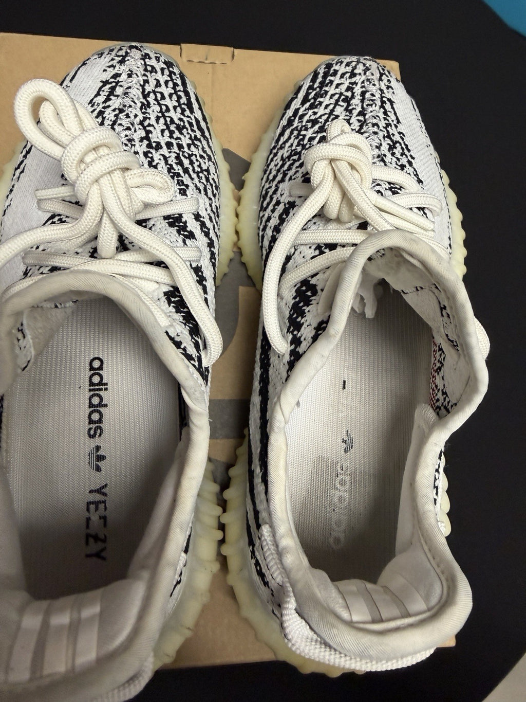 adidas Yeezy Boost 350 V2 'Zebra' Men’s Size 5 Women's 6.5 (CP9654) OG