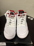 Jordan Air Jordan 5 Retro Low GS White Red Black Boys Sneakers US Size 5Y
