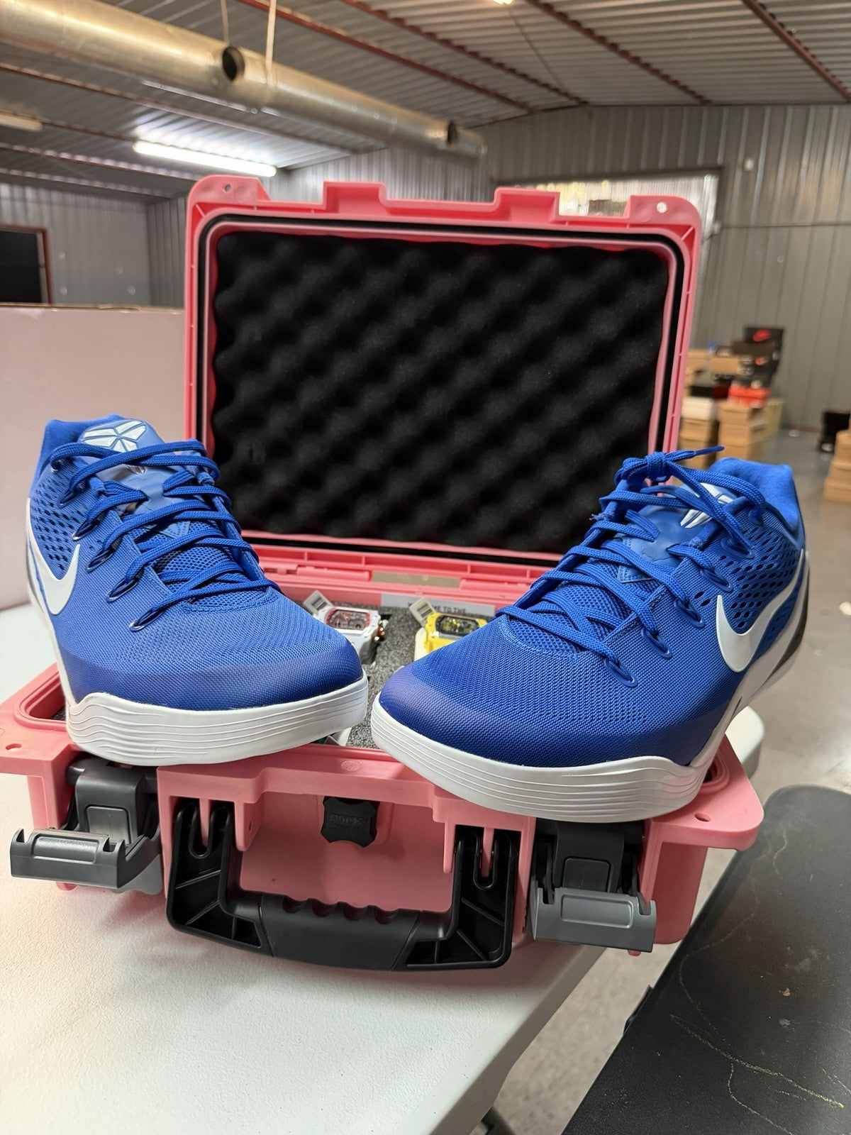 Size 15 - Nike Kobe 9 Elite Low EM Protro Game Royal White (NO LID) IH1401-400