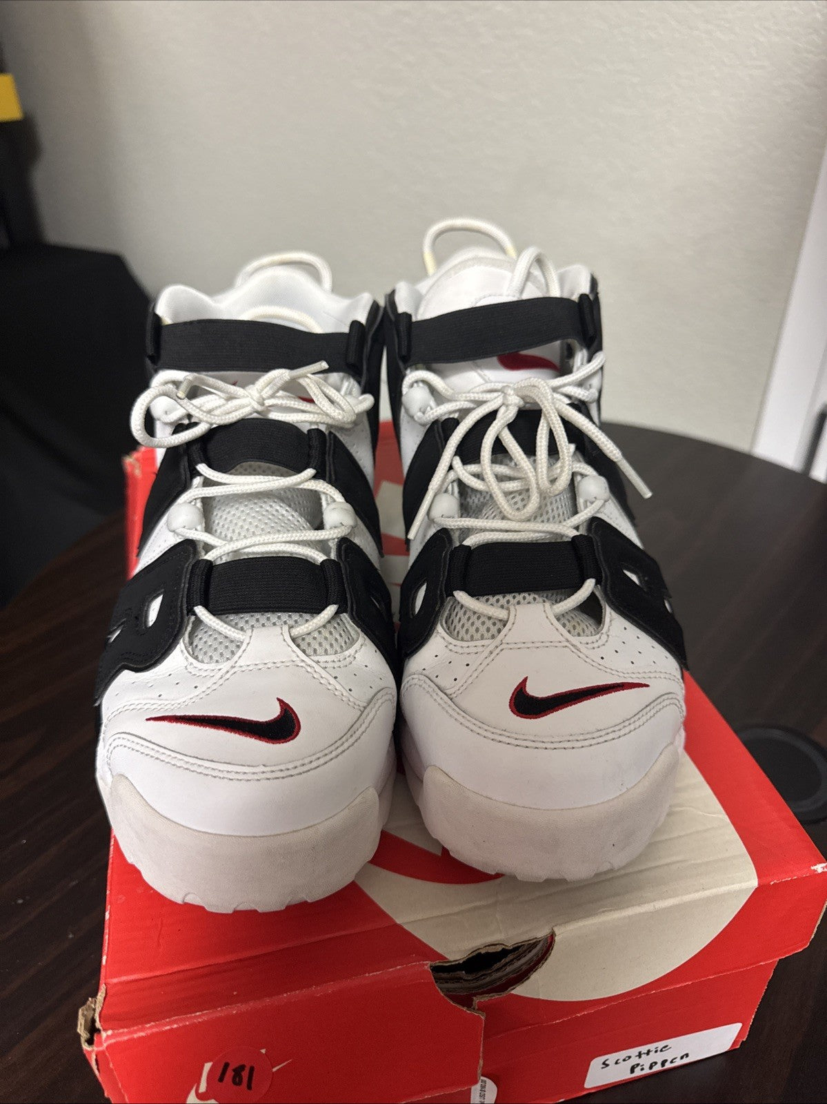 Size 12 - Nike Air More Uptempo '96 DX3356-001 Hoops Leather Basketball Sneakers