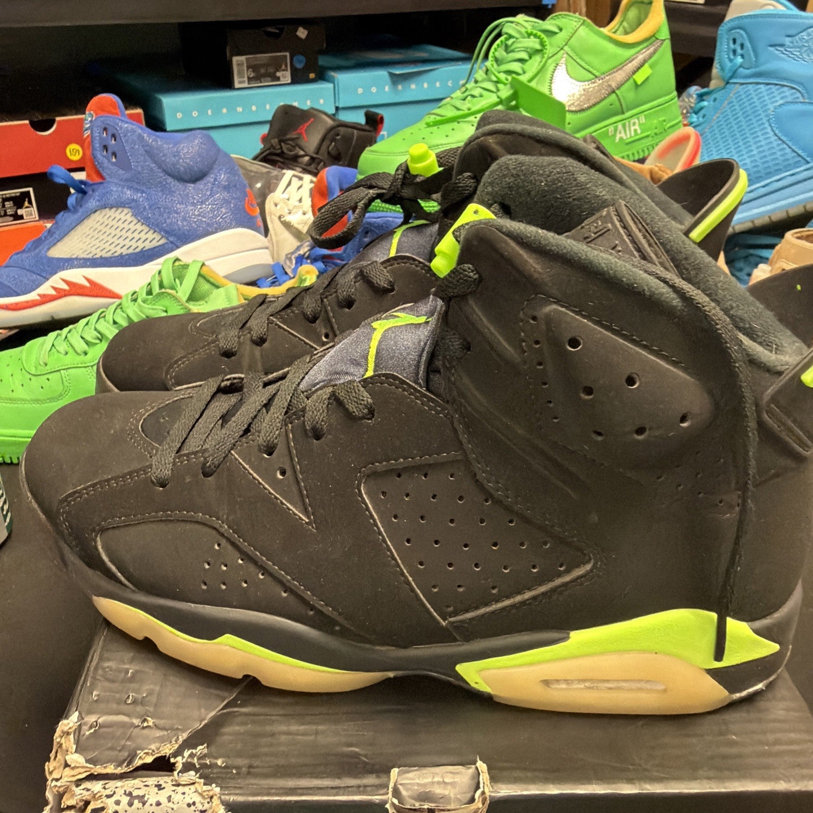 Size 11 - Jordan 6 Retro Electric Green 2021