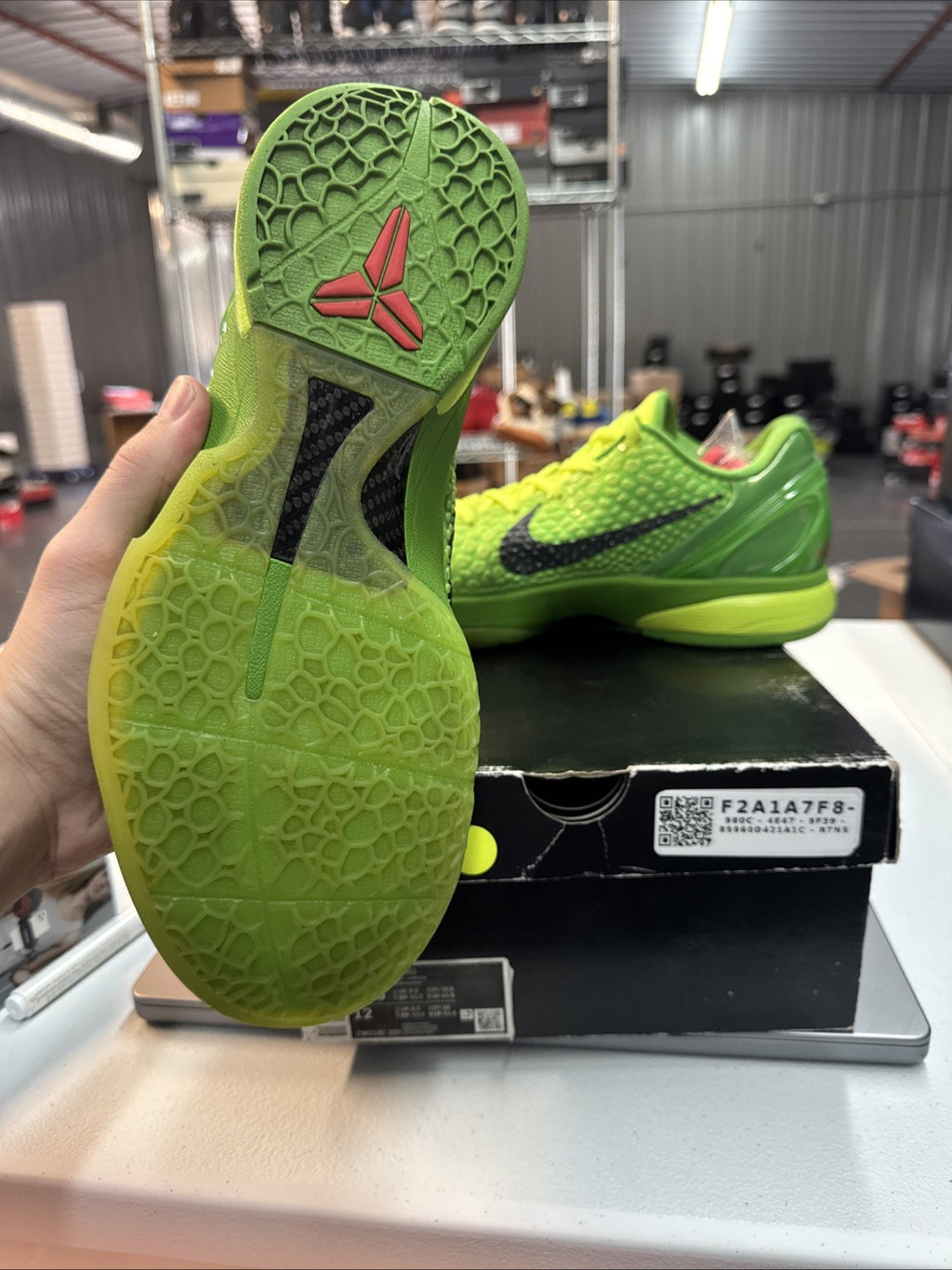 Size 10.5- Nike Kobe 6 Protro Grinch
