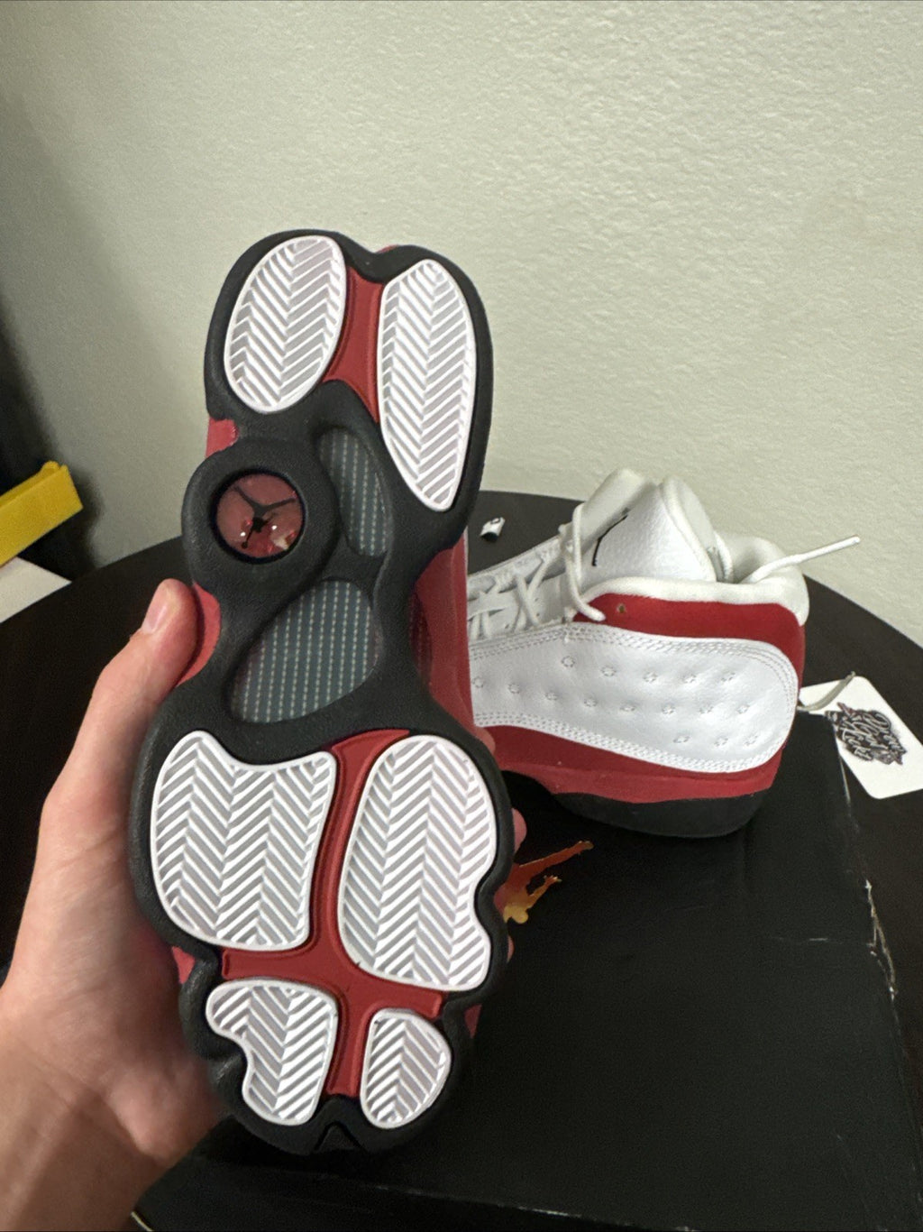 Size 5y - AIR JORDAN 13 RETRO WHITE/BLACK-TRUE RED
