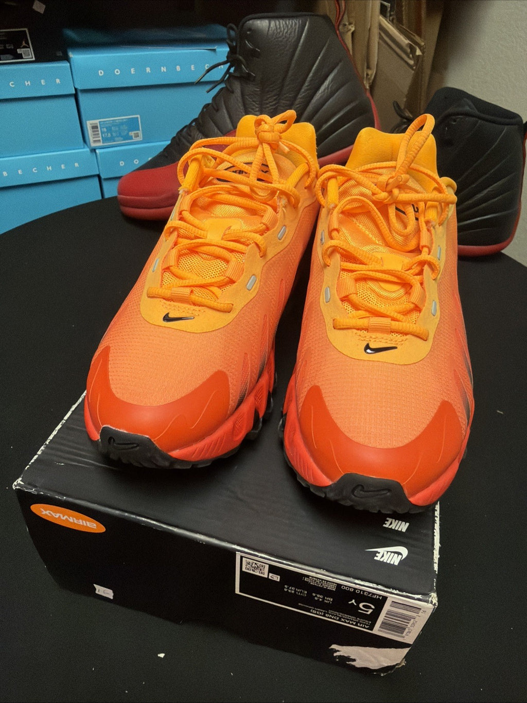 Nike Air Max Dn8 (GS) HF7310 800 Laser Orange Black Youth Athletic Shneakers