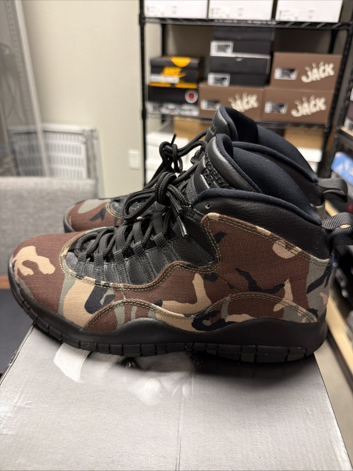 Size 10 - Air Jordan 10 Retro Woodland Camo