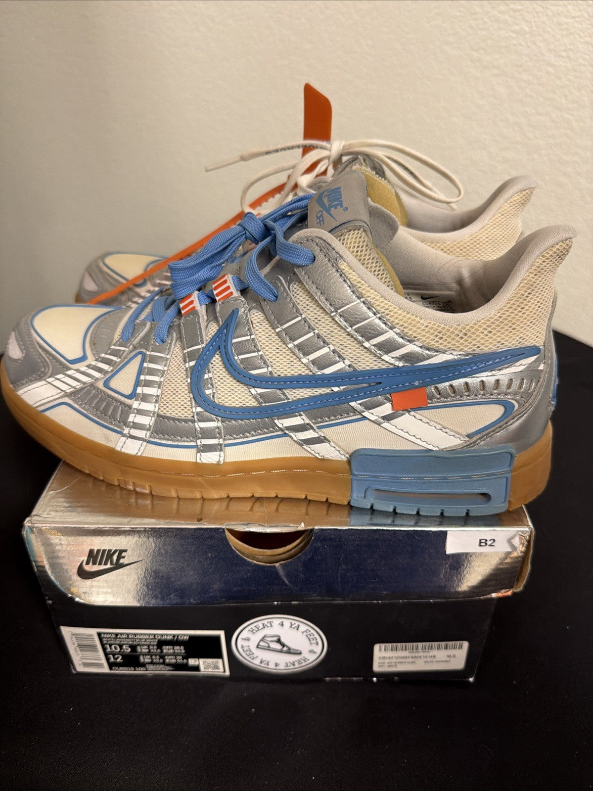 Nike Air Rubber Dunk Off-White UNC