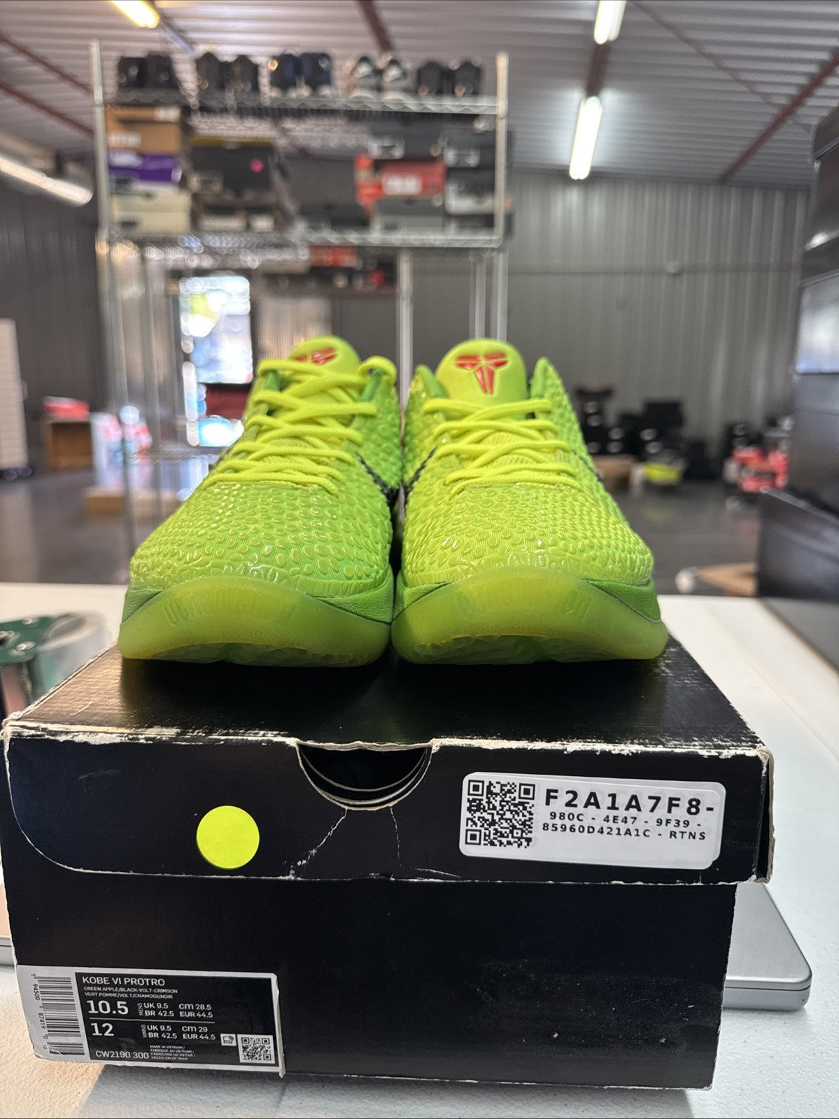 Size 10.5- Nike Kobe 6 Protro Grinch
