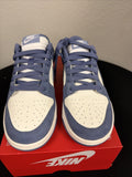 Size 8.5 - Nike Dunk Low Mini Swoosh - World Indigo W