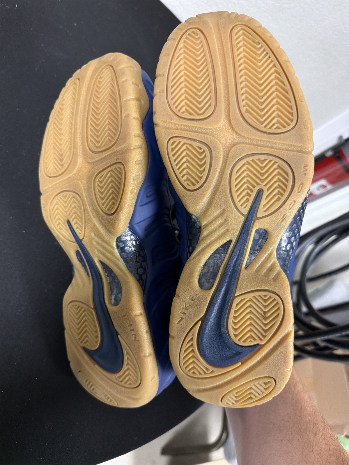 Nike Air Foamposite Pro USA Navy Gum Size 10 Men's