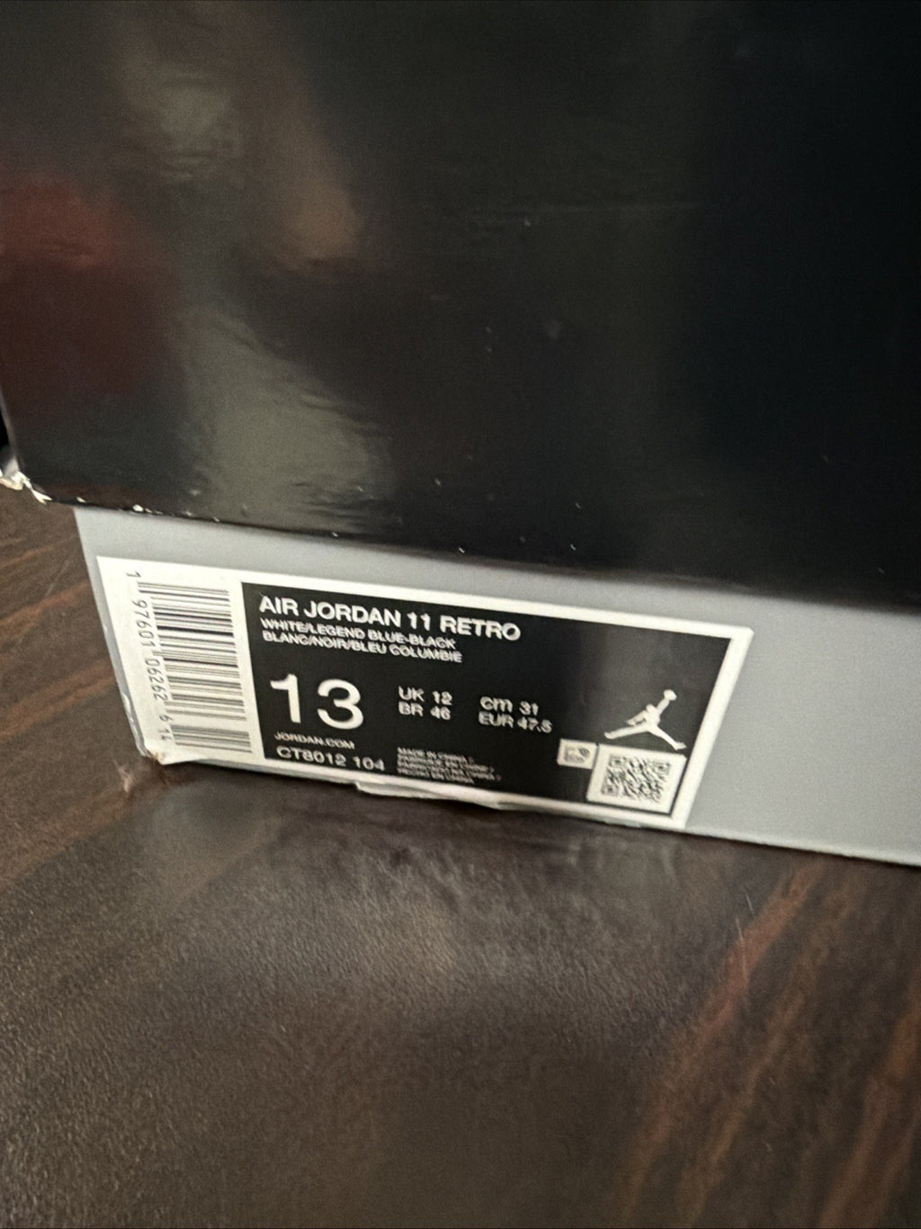 Air Jordan 11  Retro "Legend Blue" CT8012-104  Mens Size 13 .2024