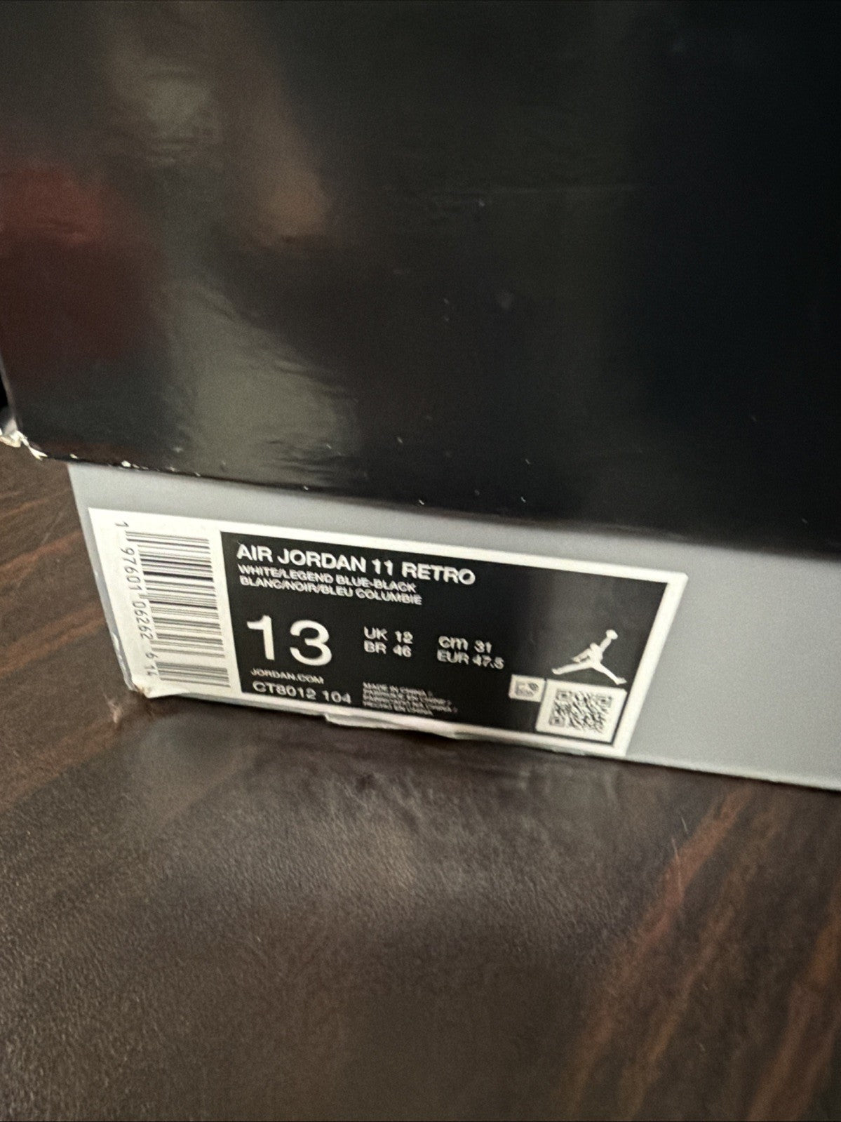 Air Jordan 11  Retro "Legend Blue" CT8012-104  Mens Size 13 .2024