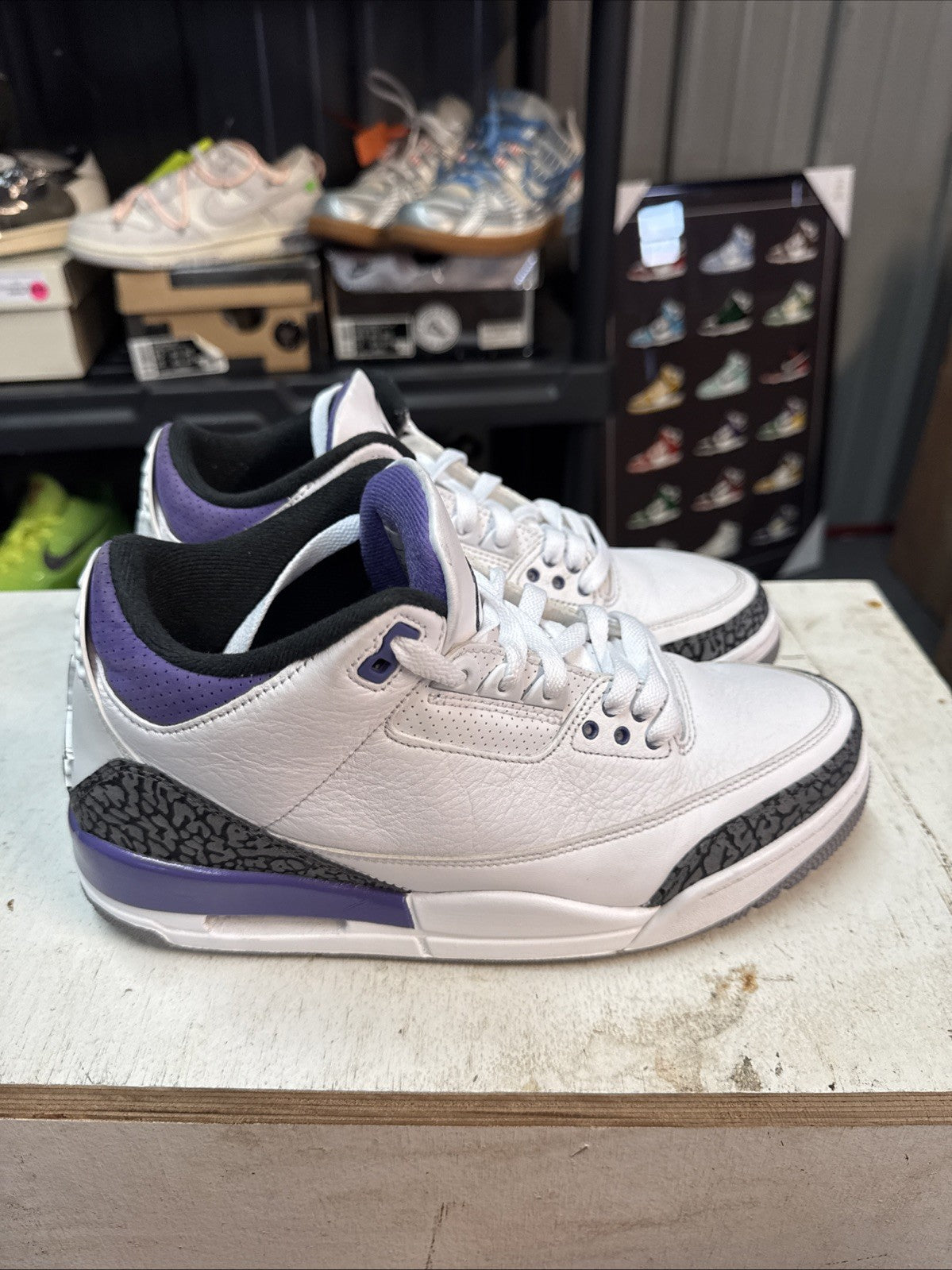 Mens Size 9 - Nike Jordan 3 Retro Mid Dark Iris | Worn Once - Replacement Box