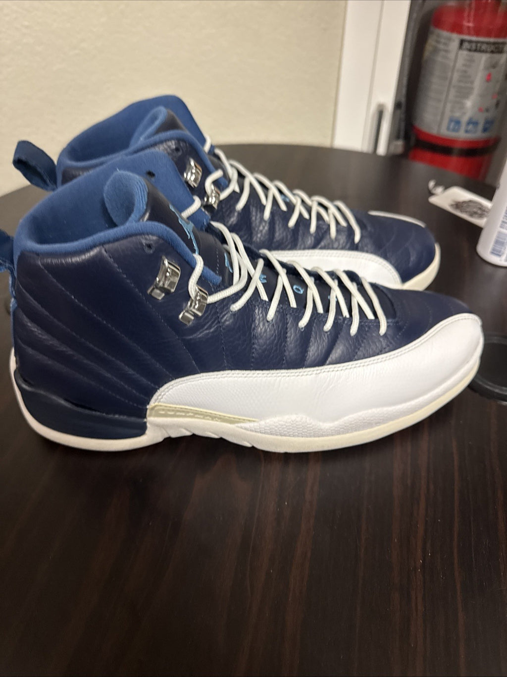 Air Jordan 12 Retro 2012 Obsidian White Navy Blue Indigo University - Size 11.5