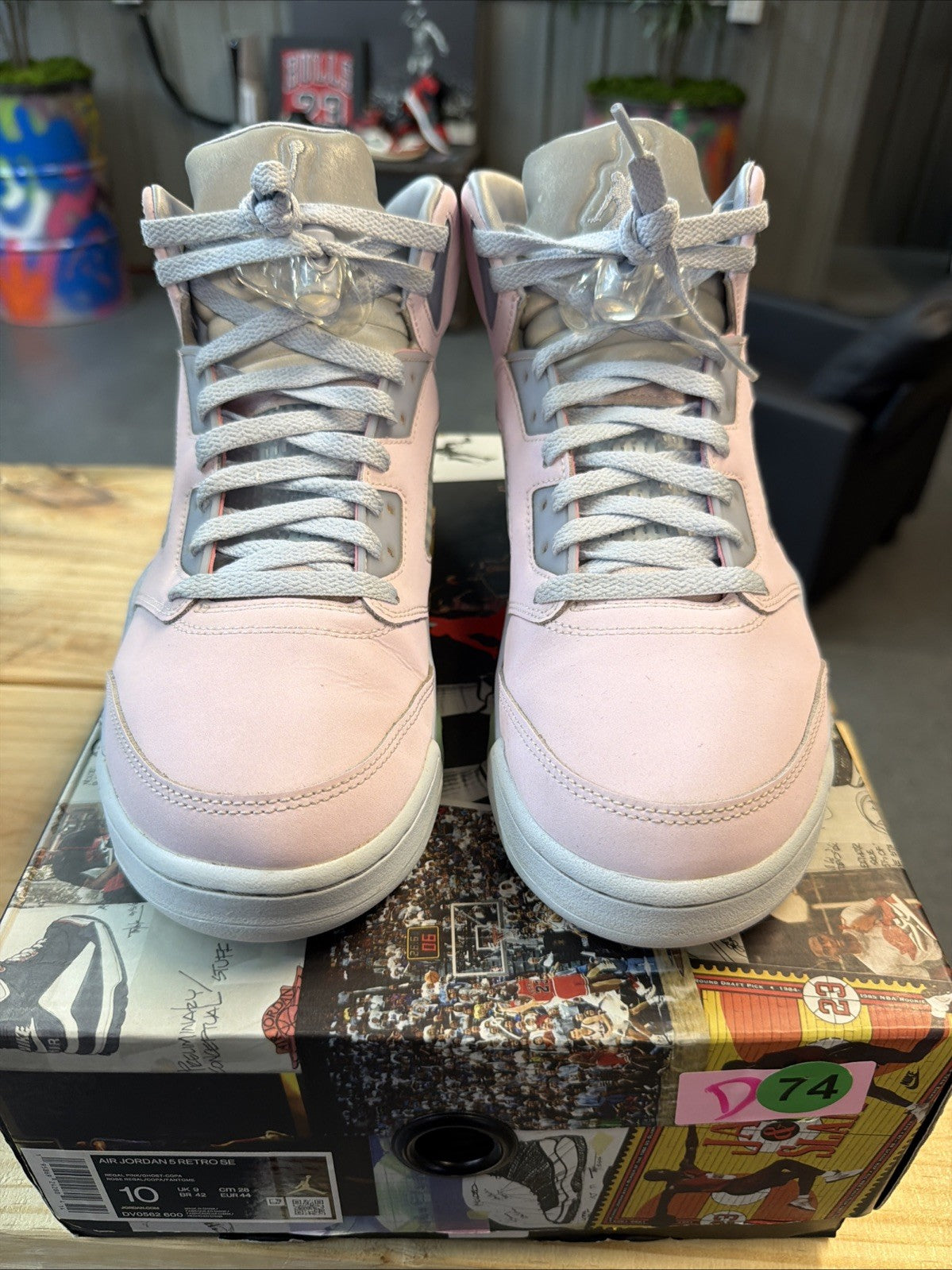 Air Jordan 5 Retro Se Ester Pink DV0562-600 Men’s Size 10 Used Quick Shipping