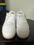 Jordan 4 RM White Varsity Red Fire Red Mens Shoes Size 11   |  No Box