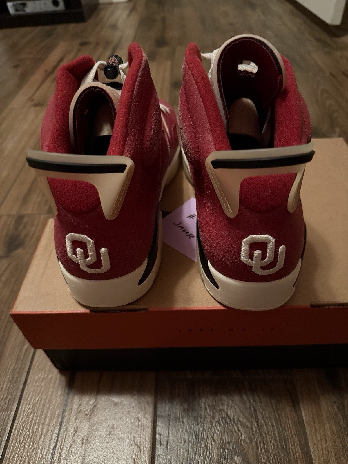 Size 13 - Air Jordan 6 Retro PE Oklahoma Sooners