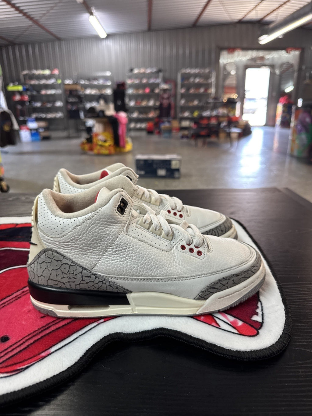 Size 6.5y - Nike Air Jordan 3 Retro Elephant Print | Replacement Box