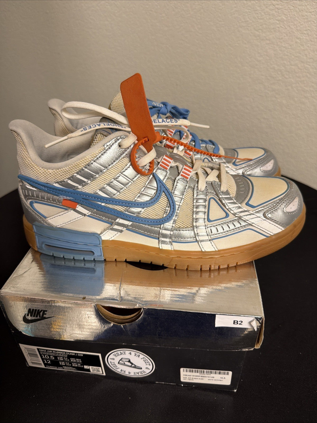 Nike Air Rubber Dunk Off-White UNC