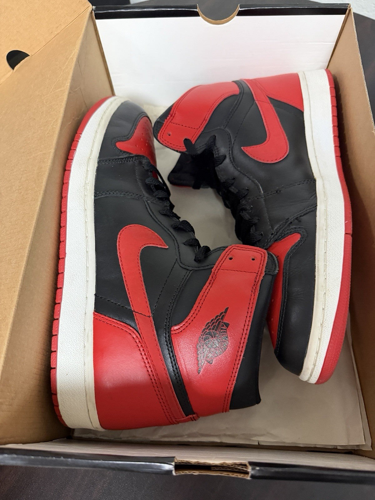 Size 12 - Air Jordan 1 Retro 2001 Bred VNDS
