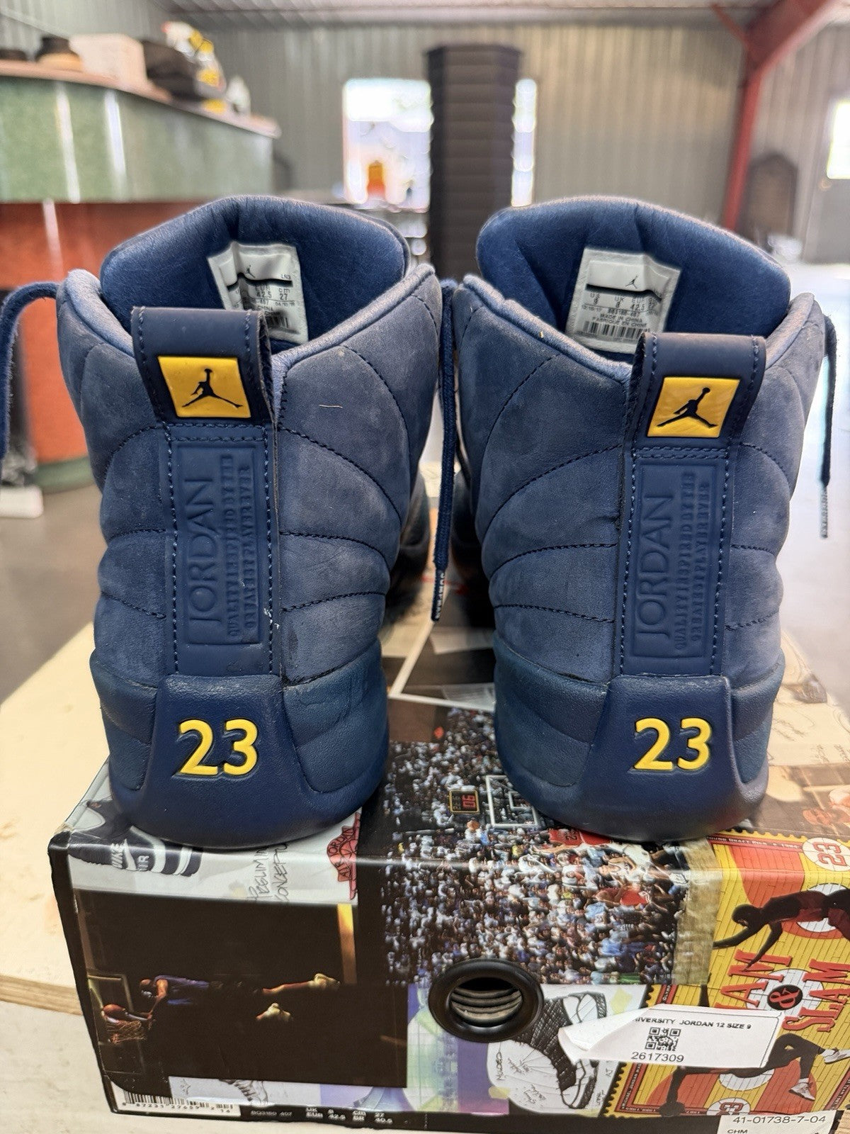 Jordan 12 Retro Michigan Size 9 Og All