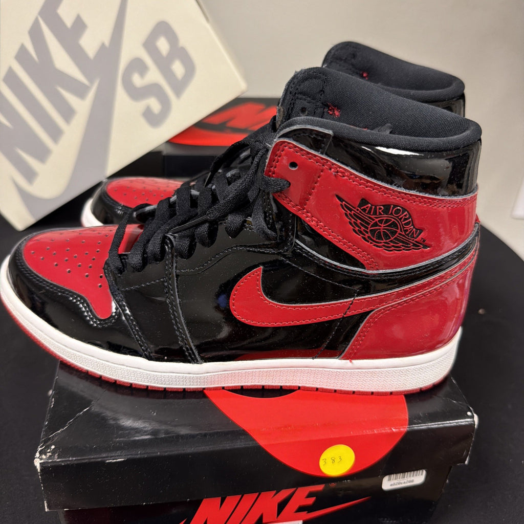 Air Jordan 1 Retro High OG Patent Bred Size 9 (555088 063)