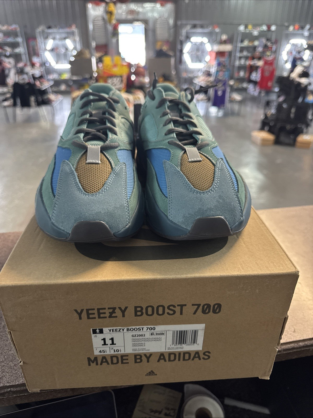 Size 11 - Adidas Yeezy Boost 700 Faded Azure | Wore Once