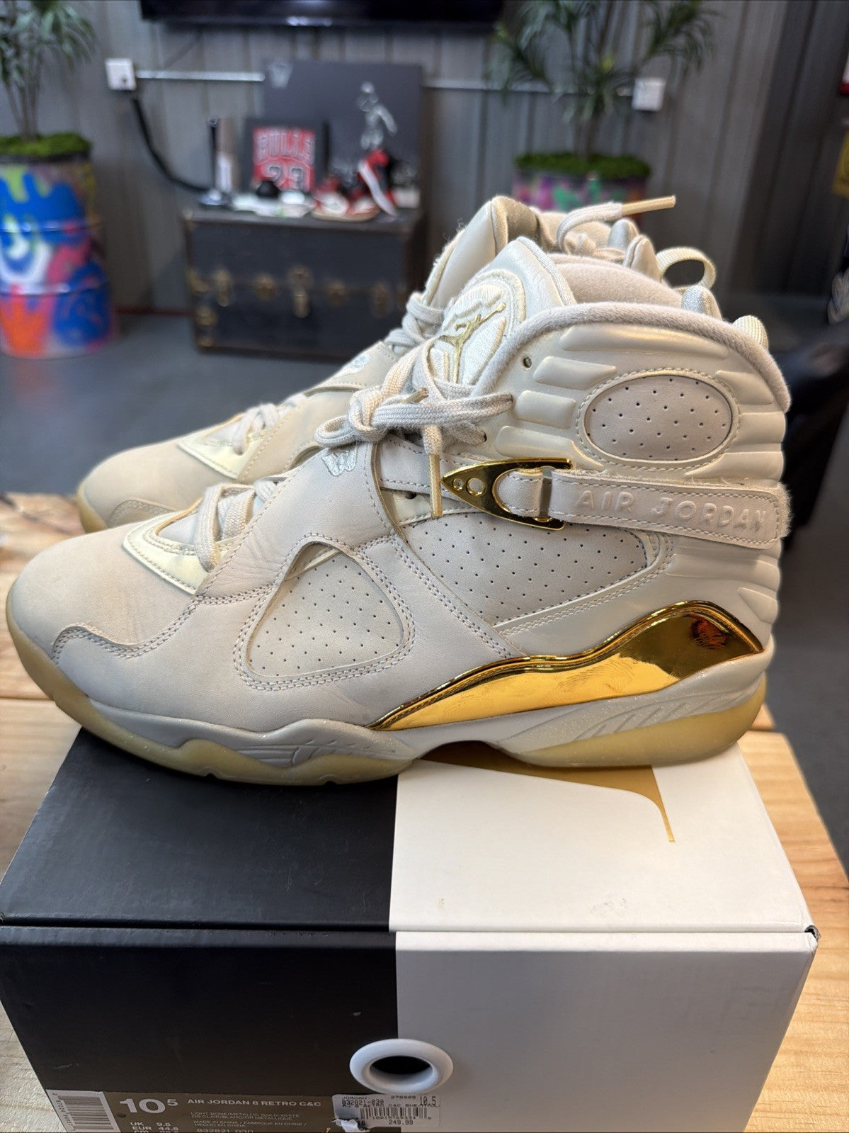 Nike Air Jordan 8 Retro Men's Size 10.5 C&C Trophy 2016 832821 030
