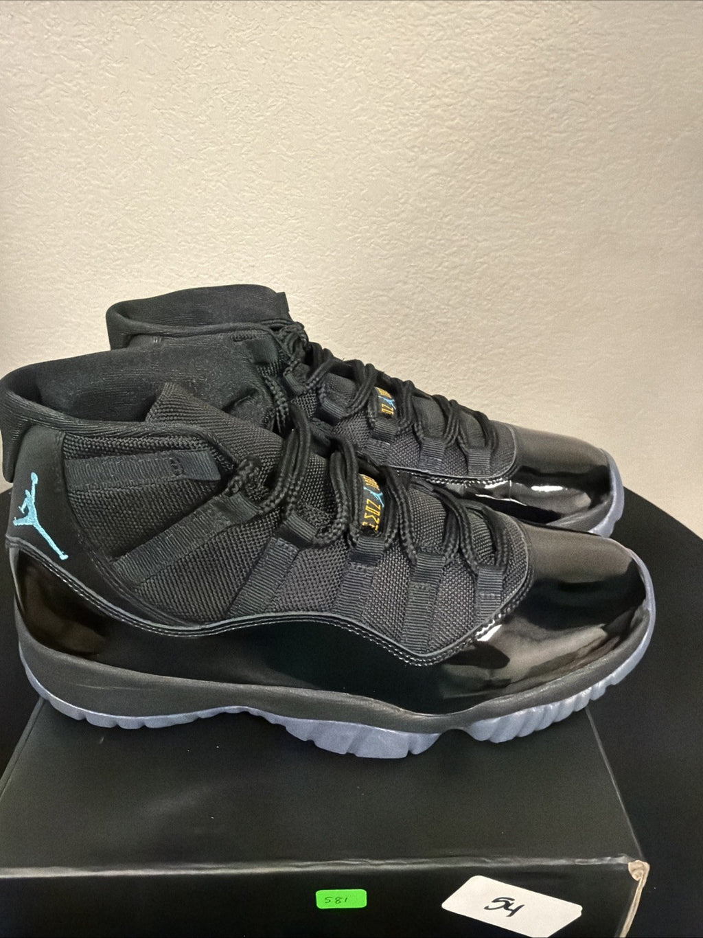 NIKE MENS AIR JORDAN 11 RETRO GAMMA BLACK BLUE CT8012-047-SIZE 10 NEW