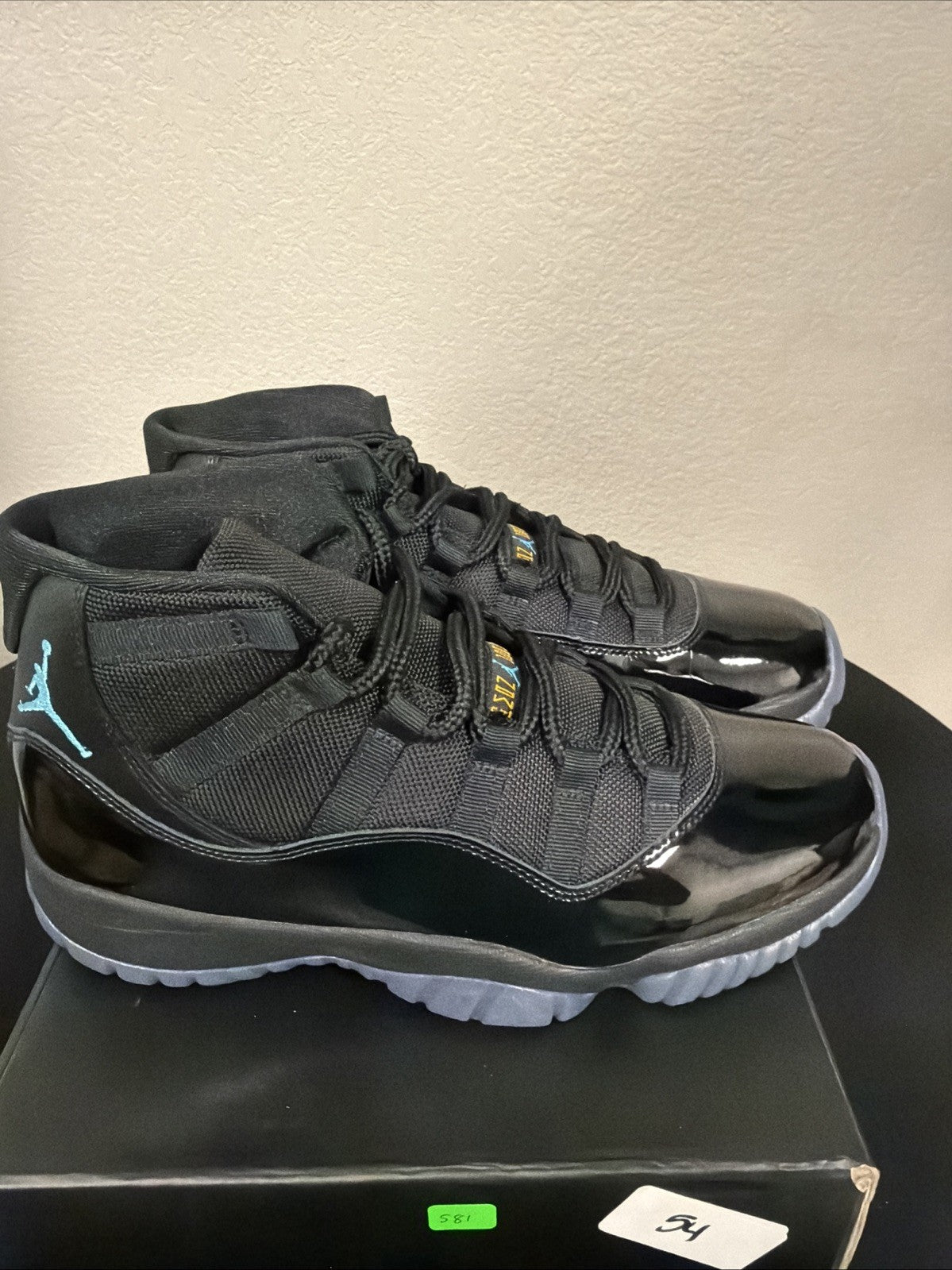 NIKE MENS AIR JORDAN 11 RETRO GAMMA BLACK BLUE CT8012-047-SIZE 10 NEW