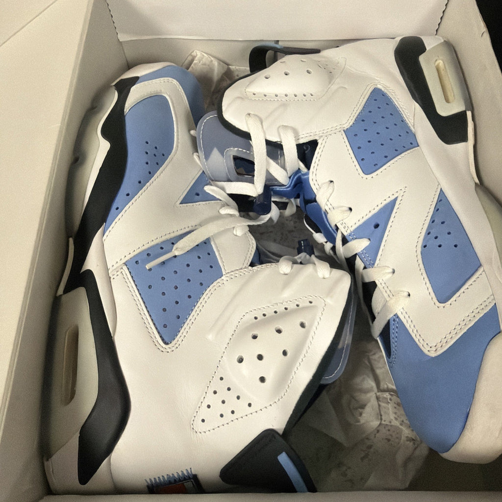 Worn Size 13 Men Air Jordan 6 Retro UNC CT8529-410 North Carolina