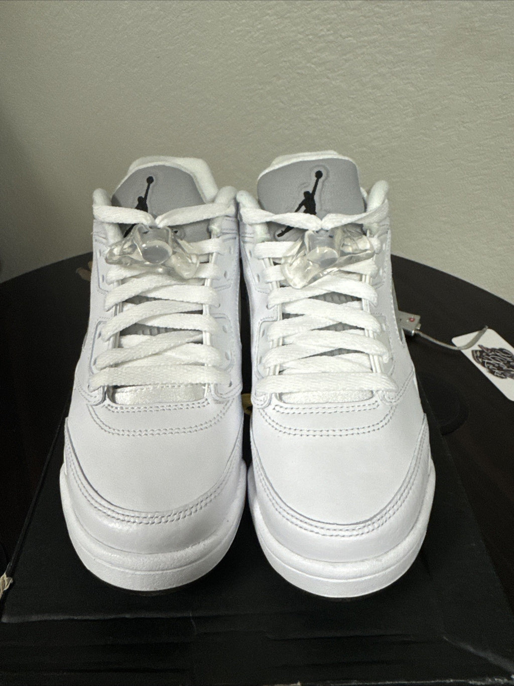Size 5Y - Nike Air Jordan 5 Retro Low GS "White Wolf Grey"  "2015"