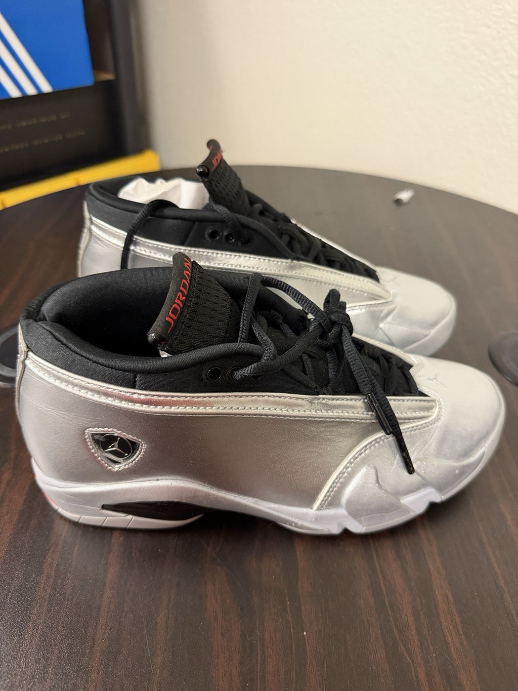 Size 8 - Air Jordan 14 Retro Low Metallic Silver W