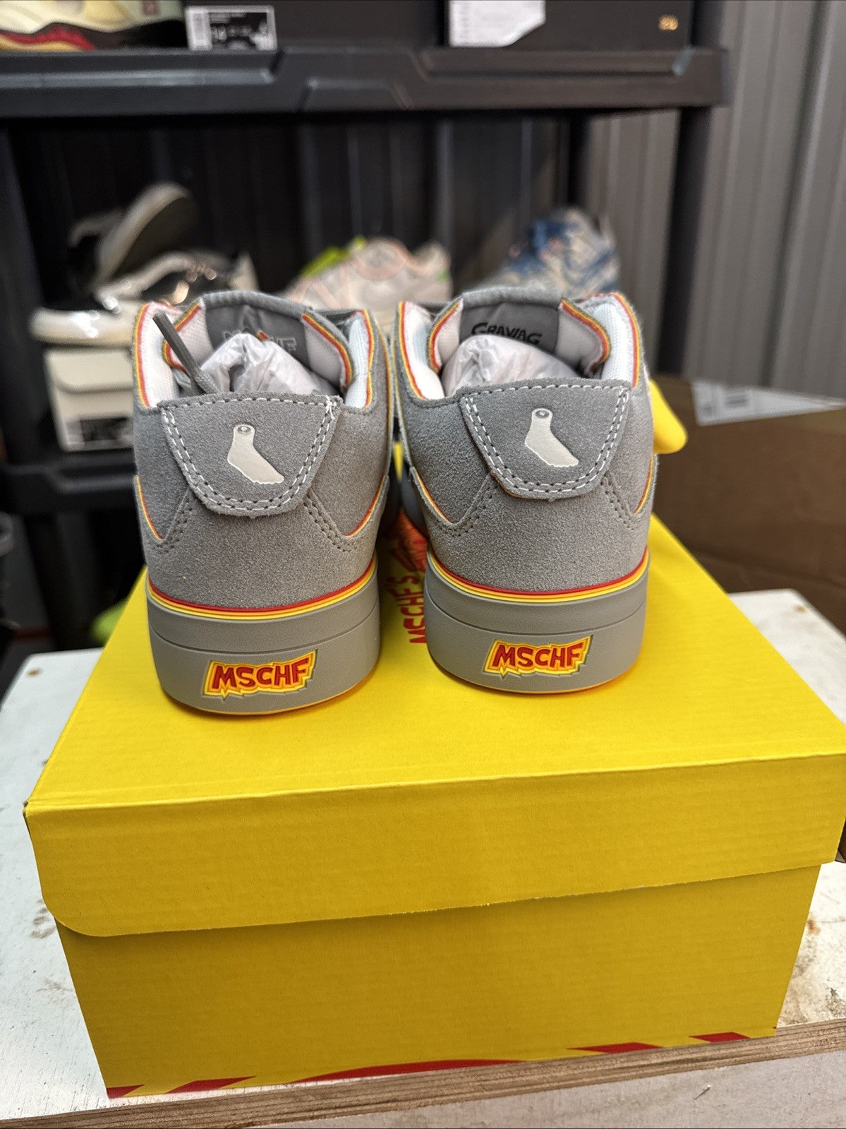 Size 4 - MSCHF Gobstomper Graylag Goose Edition