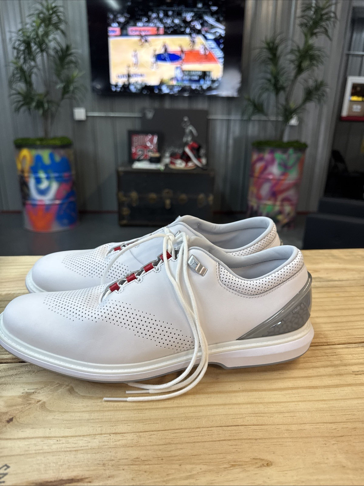 Size 11.5 - Nike Jordan ADG 4 'White Pure Platinum' Golf Shoe | Replacement Box