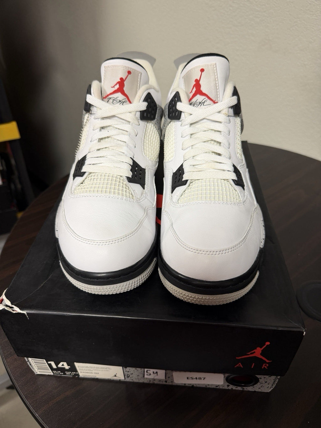 Size 14 - Air Jordan 4 Retro White Cement 2016 840606-192 OG Authentic