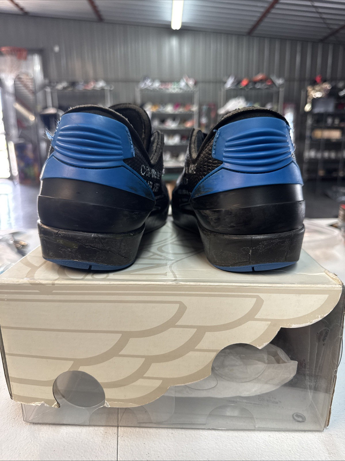 Size 9 - Air Jordan 2 Retro SP "OW BLACK BLUE" 2021