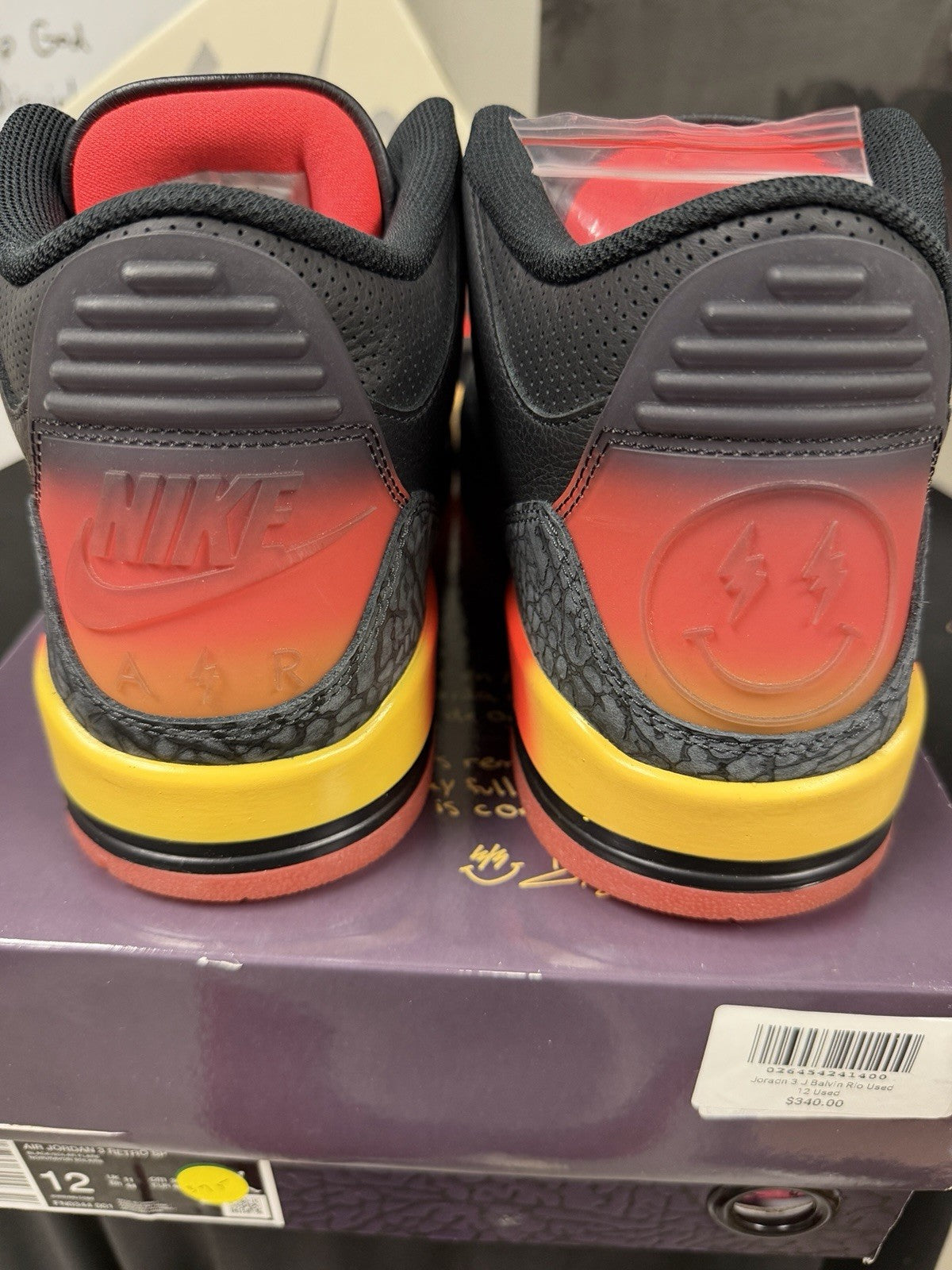 J. Balvin x Air Jordan 3 Retro Rio Size 12