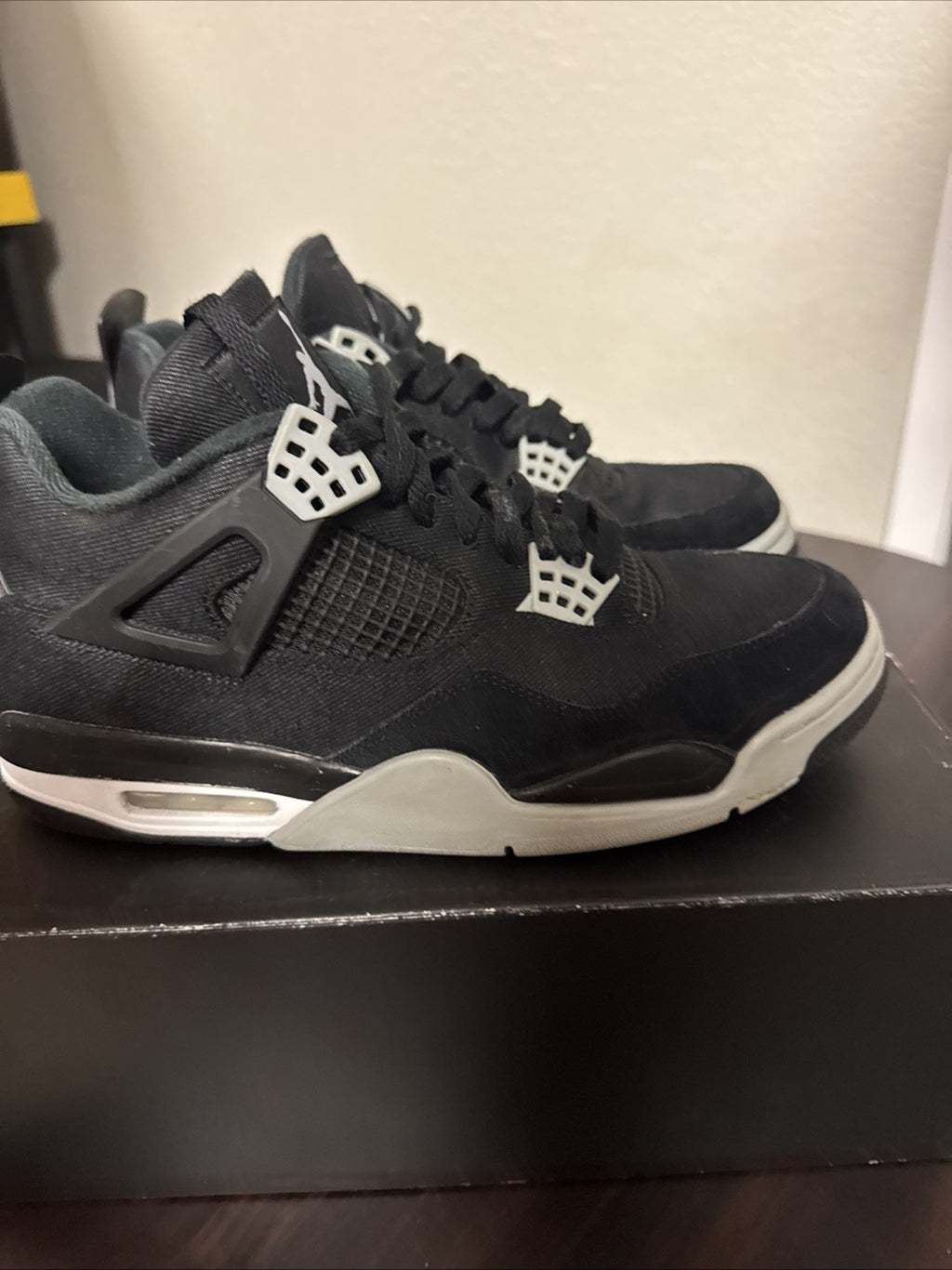 Size 10 - Jordan 4 Retro SE Mid Black Canvas