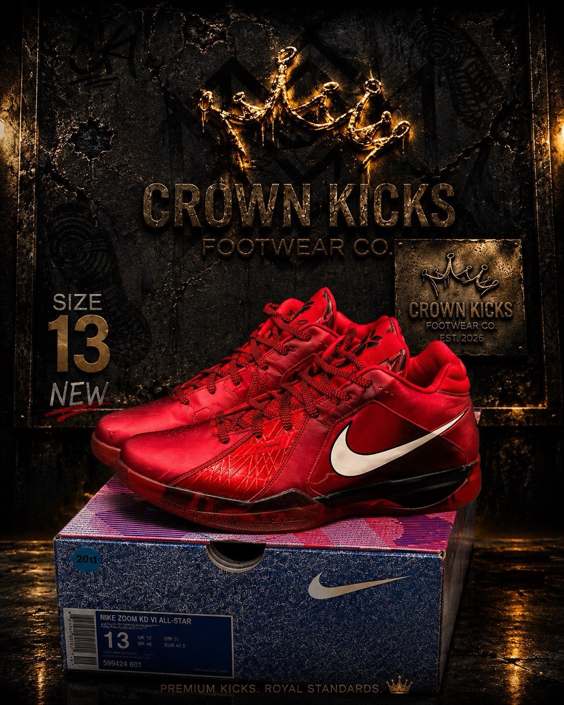 Nike KD 3 "All Star" 2023 Challenge/Red/White/Blk DV0835-600 Sz 13