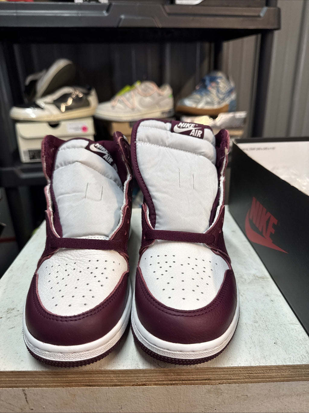 Size 6Y - NIB NIKE AIR JORDAN 1 RETRO HIGH GS BORDEAUXL | Topless Box
